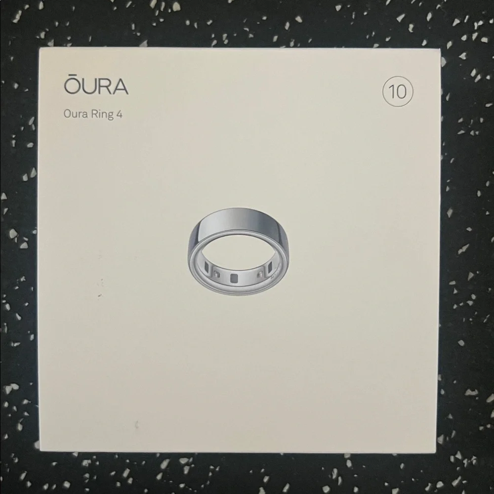 OURA Ring GEN 4 - Brand New in Box! SILVER Smart Ring Size 10